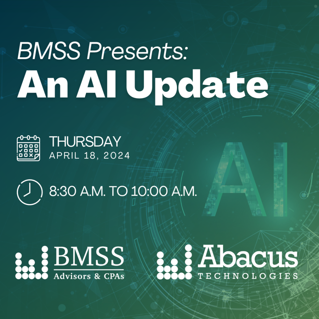 BMSS Presents An AI Update