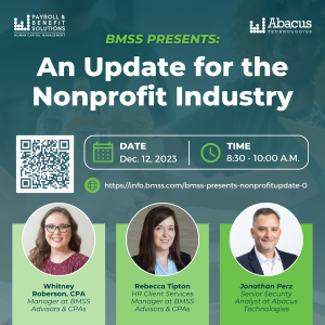 An Update for the nonprofit industry